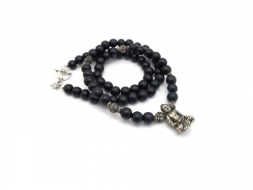 Boeddha ketting Vintage black