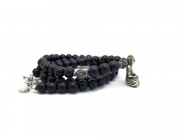 Boeddha ketting vintage black