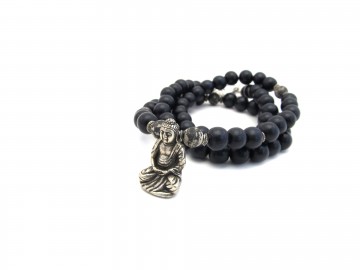 Boeddha ketting vintage black