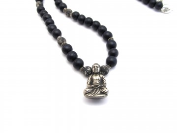 Boeddha ketting vintage black
