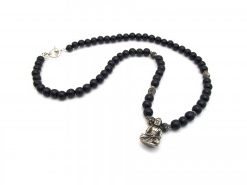 Boeddha ketting vintage black
