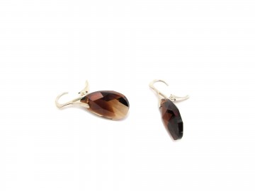 Leverback oorbellen topas blend