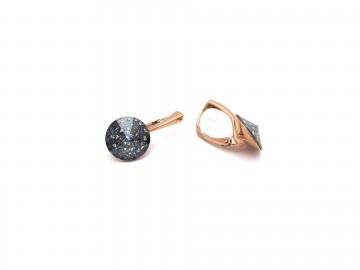 Swarovski® rose gold Black Patina