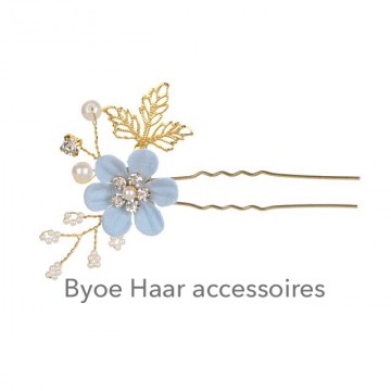 Licht blauw haarpin