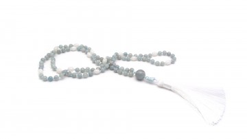 Lilac agaat witte jade
