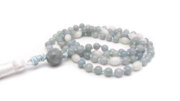 Lilac agaat witte jade