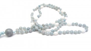 Lilac agaat witte jade