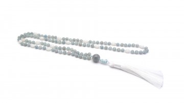 Lilac agaat witte jade