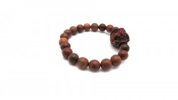 Mala armband  pixiu birma palisander