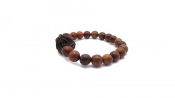 Mala armband  pixiu birma palisander