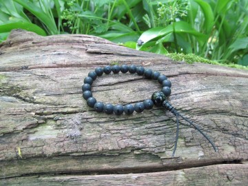 Mala armband agaat stripe