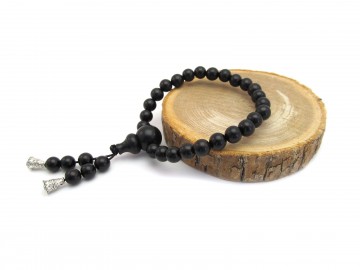 Mala armband black sandelwood