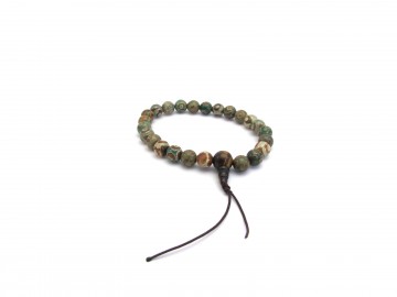 Mala armband groene tibetaanse dzi