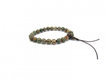 Mala armband groene tibetaanse dzi