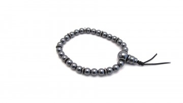 Mala armband hematiet grijs