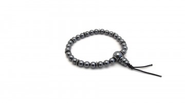 Mala armband hematiet grijs