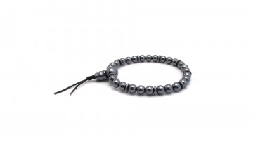 Mala armband hematiet grijs