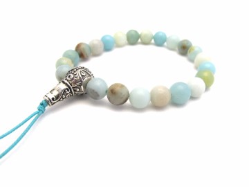 Mala armband mat amazoniet