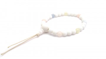 Mala armband onyx morganite