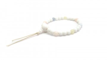Mala armband onyx morganite