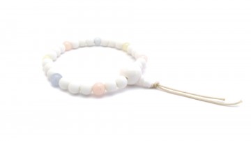 Mala armband onyx morganite