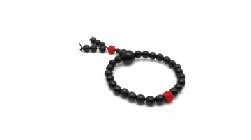 Mala armband sandelwood cinnabar