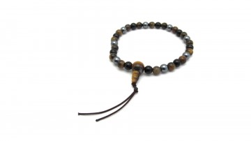 Mala armband tigereye hematiet
