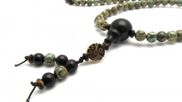 Mala groene tibetaanse dzi