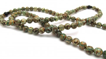 Mala groene tibetaanse dzi