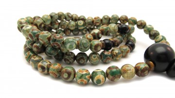 Mala groene tibetaanse dzi