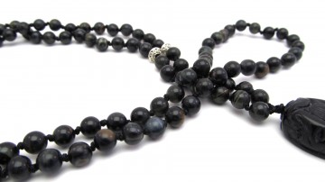 Mala ketting  blauwe tijgeroog