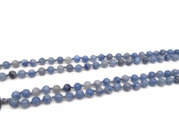Mala ketting blue quartz