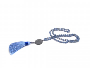 Mala ketting blue quartz