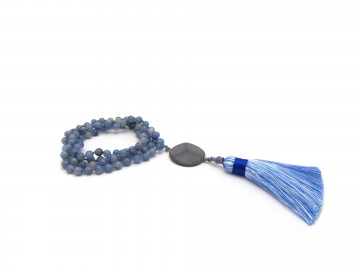 Mala ketting blue quartz