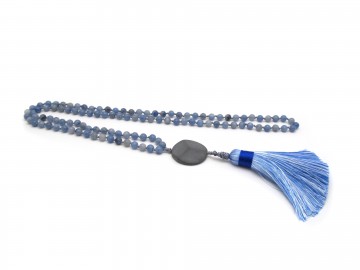 Mala ketting blue quartz