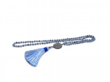 Mala ketting blue quartz