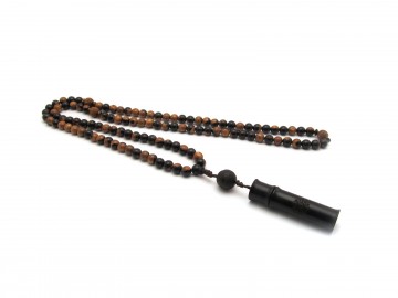 Mala ketting brown black