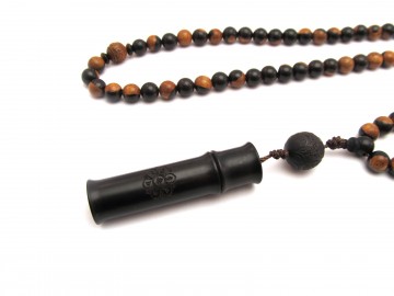 Mala ketting brown black