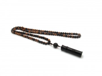 Mala ketting brown black
