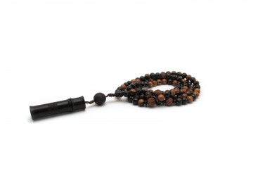 Mala ketting brown black