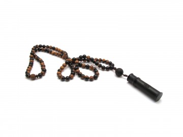 Mala ketting brown black