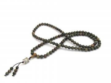 Mala ketting groene sandelhout prayer