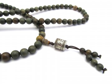 Mala ketting groene sandelhout prayer