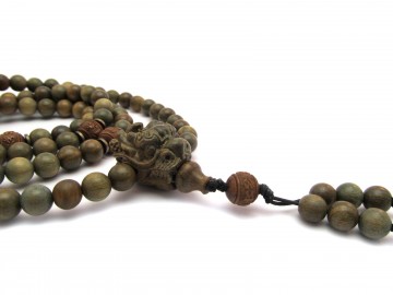 Mala ketting groene sandelwood dragon