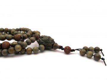 Mala ketting groene sandelwood dragon