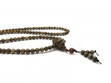 Mala ketting groene sandelwood dragon