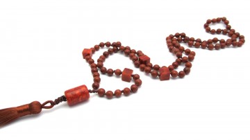 Mala ketting jaspis koraal