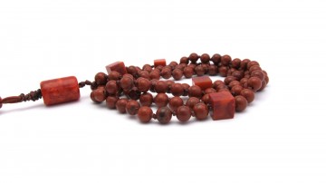 Mala ketting jaspis koraal