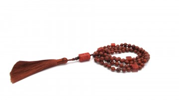 Mala ketting jaspis koraal