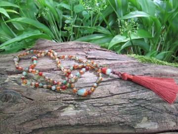 Mala ketting pauw agaat bosfoto